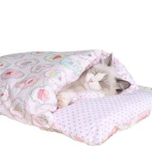 Cat's sleeping bed in winter warm pet sleeping bag Closed removable and washable sleeping bag for all seasons