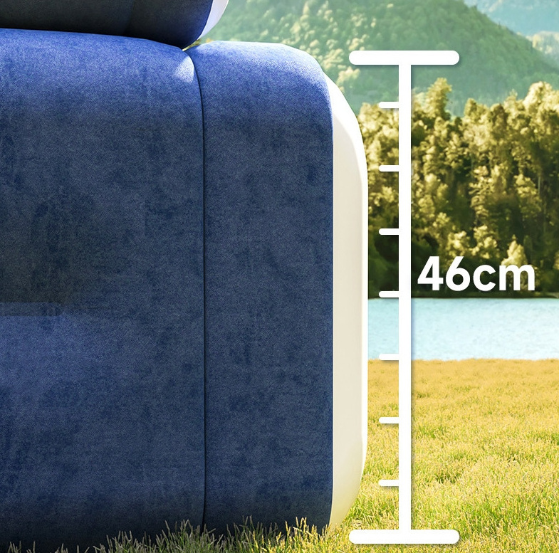 Wholesale Outdoor Camping Double Height-thickening Folding Automatic Lazy Inflatable Sofa Bed