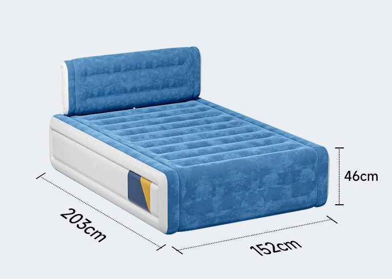 Wholesale Outdoor Camping Double Height-thickening Folding Automatic Lazy Inflatable Sofa Bed