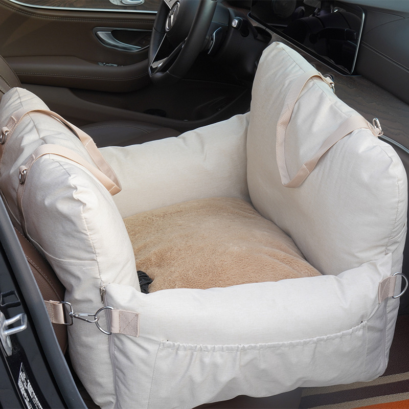 Hot selling pet car pad Four seasons dog car litter linen car seat front dog bed Pet Travel Bag