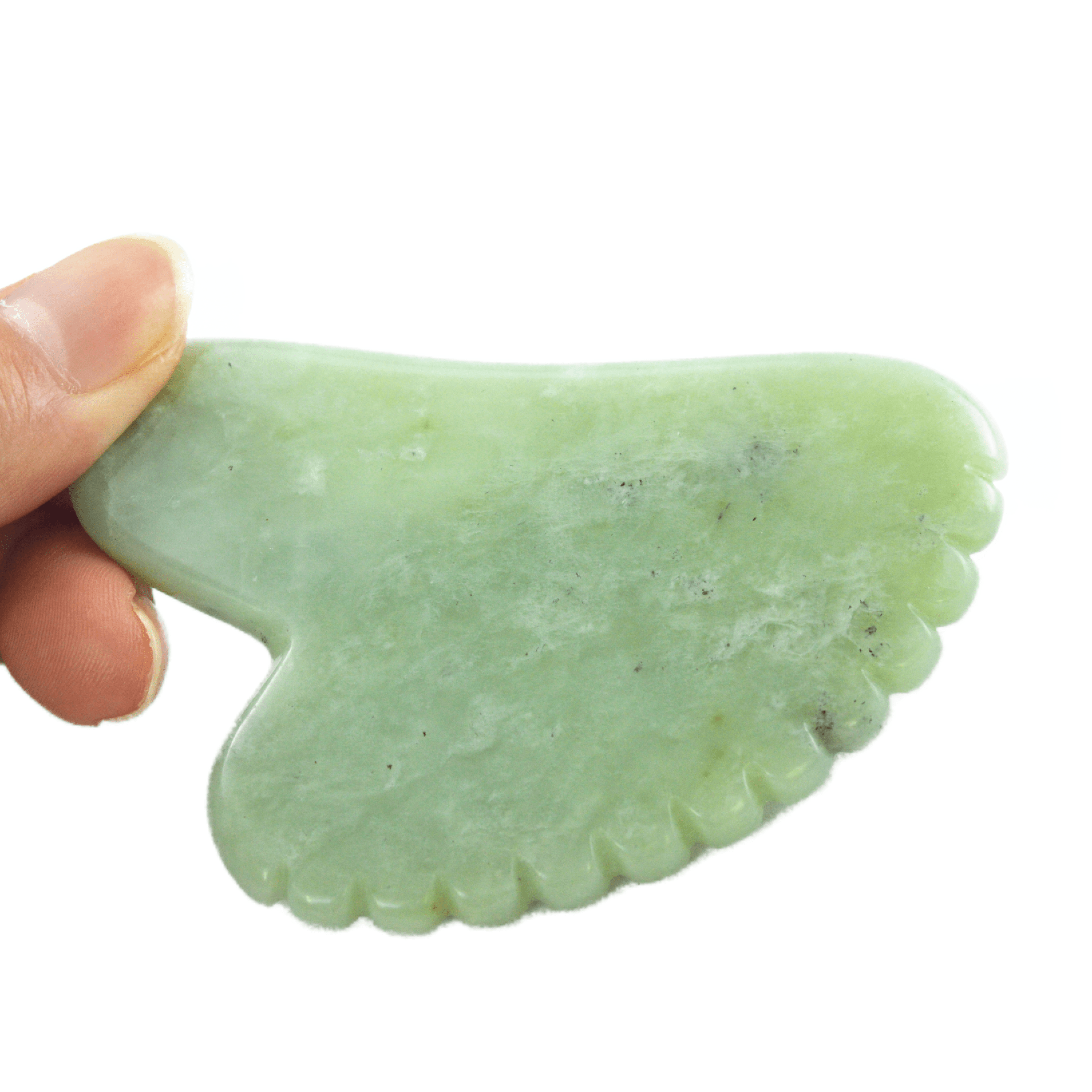 2024 Face Massage Tool Beauty Product Reduce Puffiness Natural Stone Scraping Private Label Xiuyan Jade Green Guasha