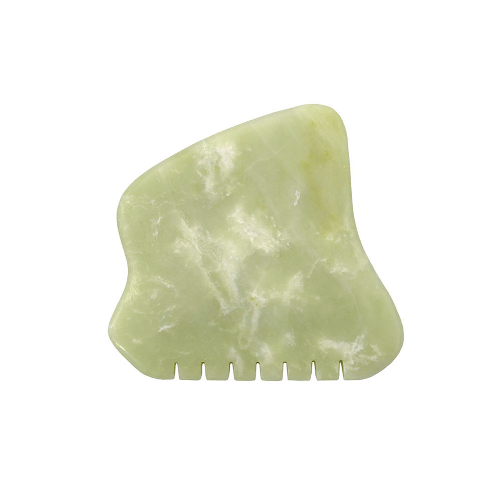 Natural Massage Product Bian Stone Facial Guasha Scraping Tool Skin Care Private Label Gua Sha Jade Therapy Face Massage Tools