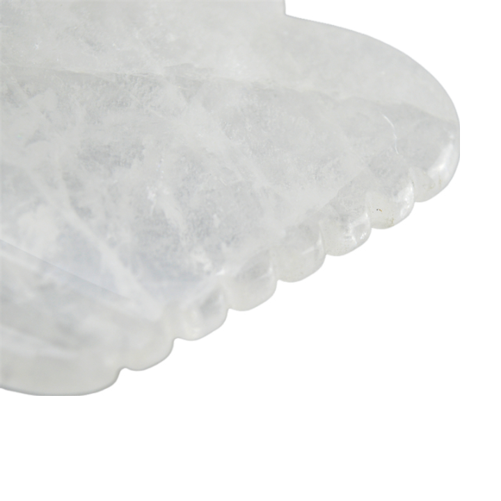 Hot Selling Clear Quartz Gua Sha Massage Board Stone Natural Crystal Guasha Healing Stone Facial Beauty Body Spa Tool