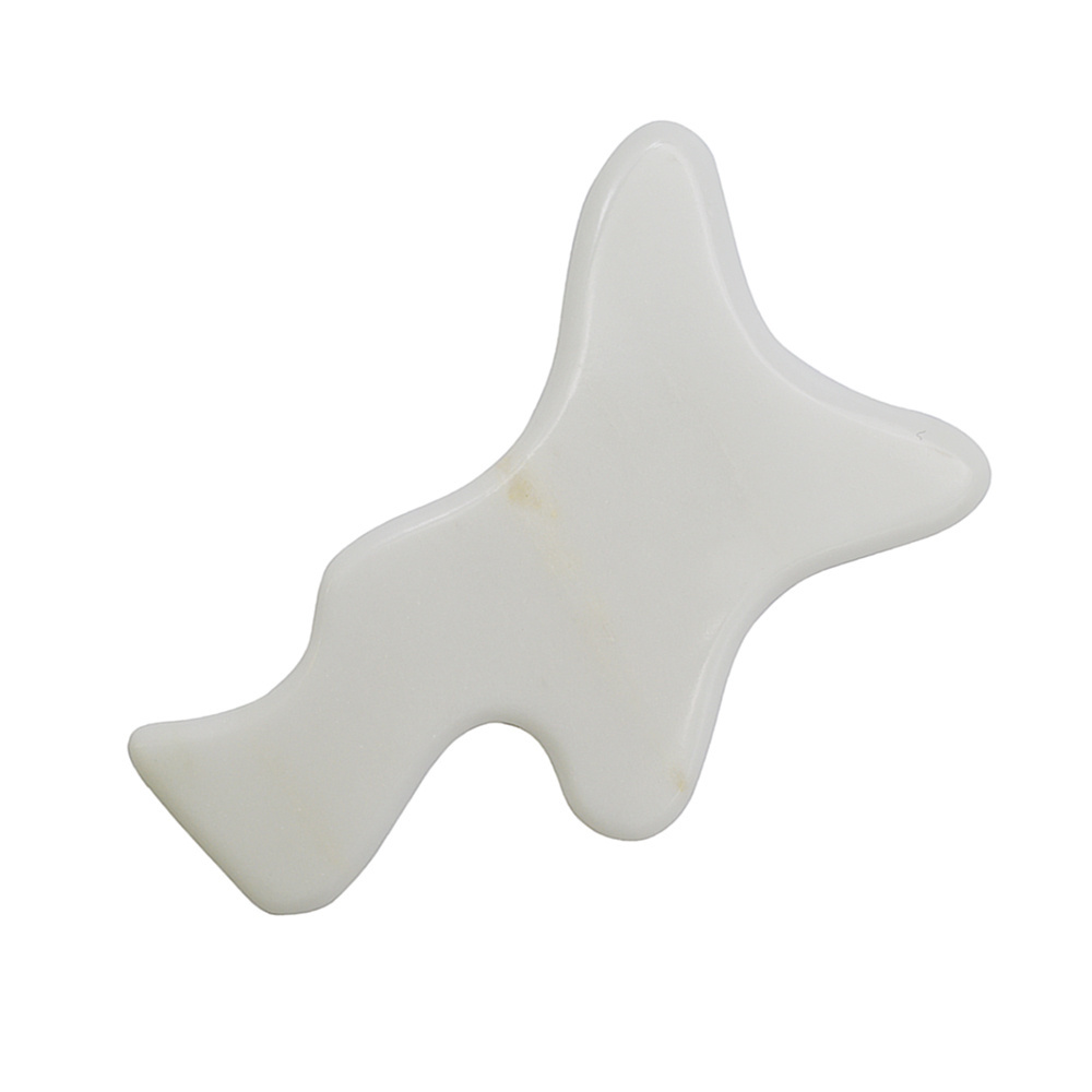 White Jade Lymphatic Drainage Tool Gua Sha Tools For Body Therapy Massage Anti Cellulite Massage Tool Lymphatic  GuaSha Paddle