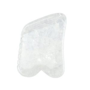 Hot Selling Clear Quartz Gua Sha Massage Board Stone Natural Crystal Guasha Healing Stone Facial Beauty Body Spa Tool