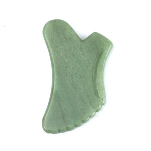 Hot Selling Green Aventurine Custom Guasha Gua Sha Face Tool Green Aventurine Gua Sha for Face Skincare and Lymphatic Drainage