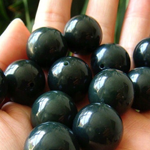 Nephrite Jade Loose Beads for Sale, Jade Beads Stone for Jewelry Design