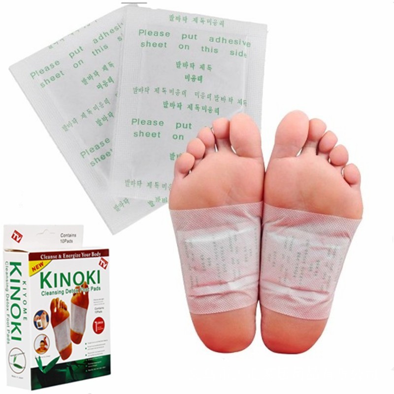 10 Pads Herbal Detox Foot Patches For Stress Relief Deep Sleep Feet Pads Slimming Cleansing Care Tool