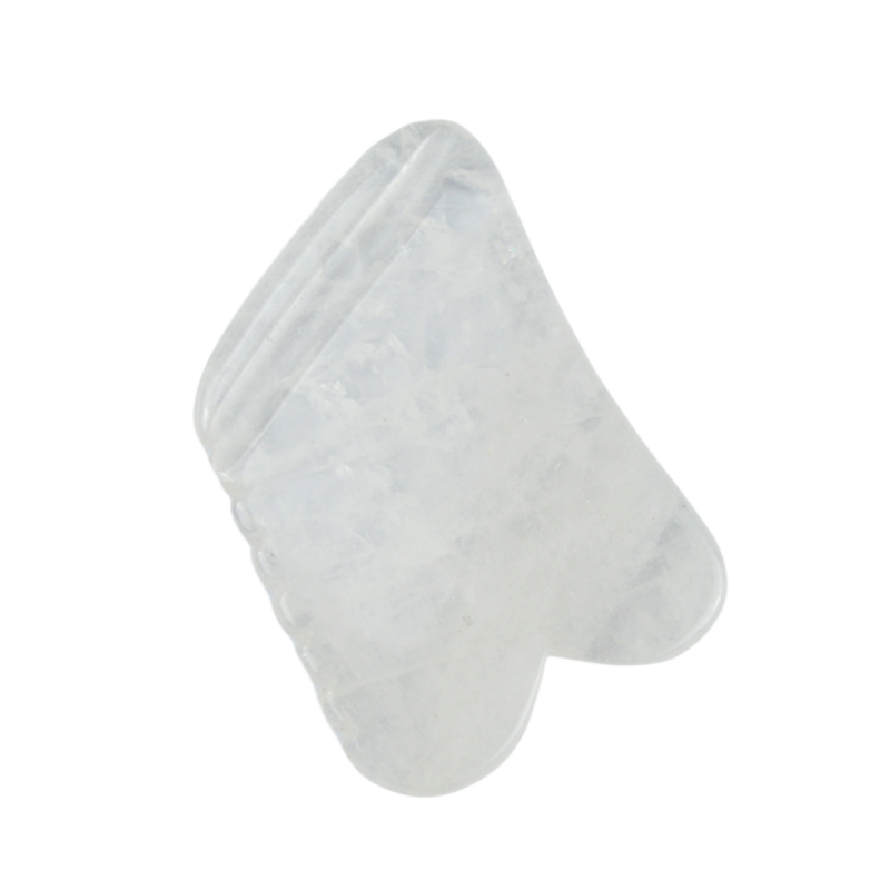 Hot Selling Clear Quartz Gua Sha Massage Board Stone Natural Crystal Guasha Healing Stone Facial Beauty Body Spa Tool