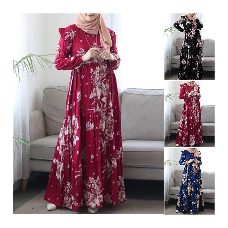 New Design Fashion Islamic Turkish Women Clothing Muslim Dress Plus Size Ladies Abaya Long Dresses