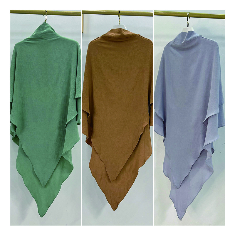 Traditional Muslim Islamic Khimar 2 Layers Prayer Abaya For Muslim Women abaya muslim dress qatar dubai abaya custom