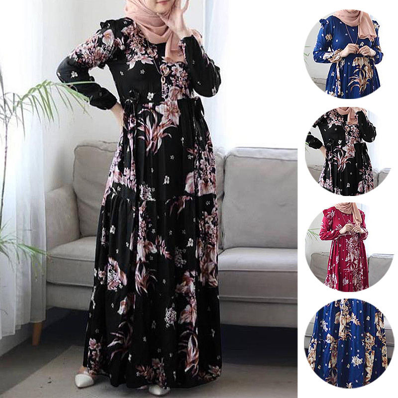 New Design Fashion Islamic Turkish Women Clothing Muslim Dress Plus Size Ladies Abaya Long Dresses