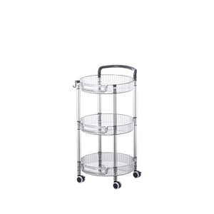 High Quality 3 Layer Kitchen Fruit Vegetable Storage Holders Rack Round Shelf Organizer