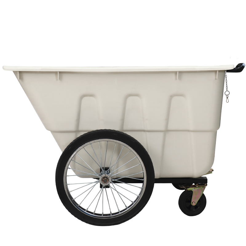 400 Liter Trash Container Outdoor Waste Bin with Four Wheels without Lid Wheelie Bin Trash Can