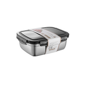 Fresh Storage Container Portable Lunch Box Stainless Steel 0.35L Food Container with Airtight PP Lid