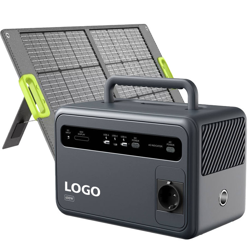 600w Engine Mobile Hybrid Solar And Wind Home Lighting 110v 220v Cell Portable Solar Power Generator