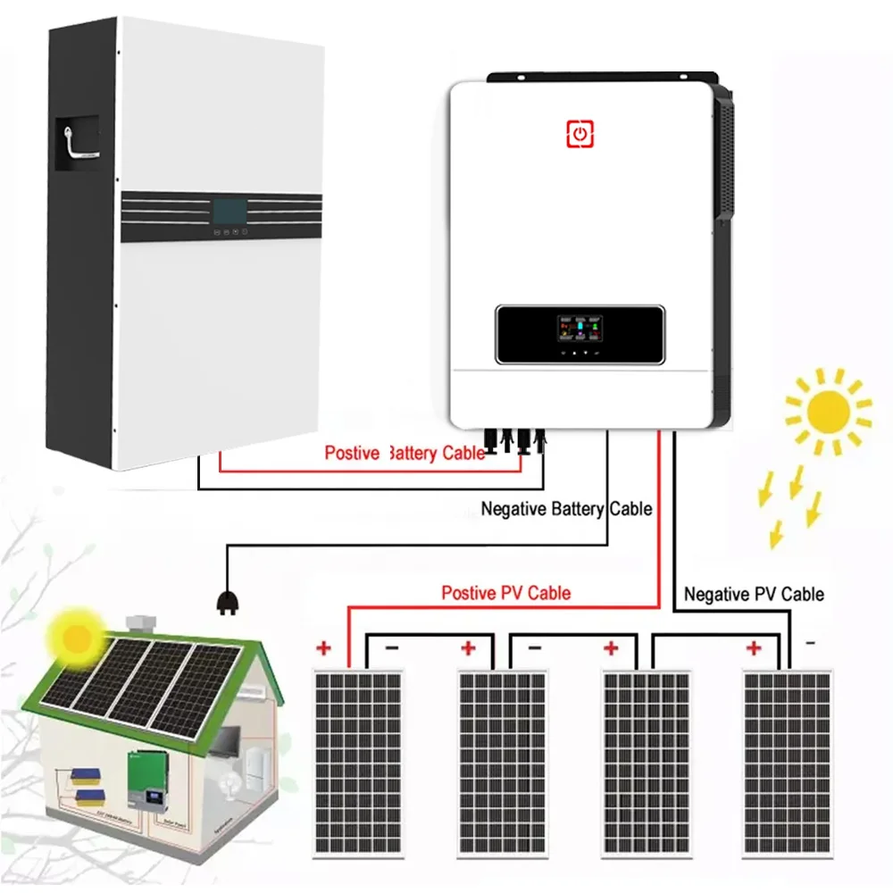 Hybrid Solar System 10kW Residential Off Grid Solar Energy System Home Uninterrupted Power Supply 10kW solar generator