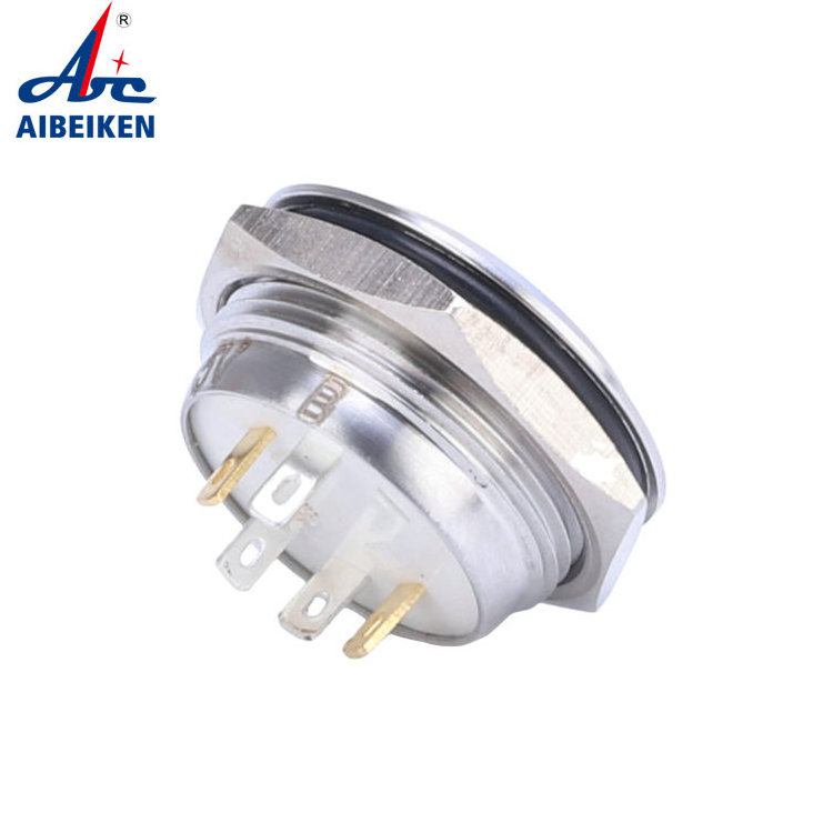 16mm 3V 5V 12V 24V 220V LED Lighted Metal Momentary auto reset waterproof push button switch