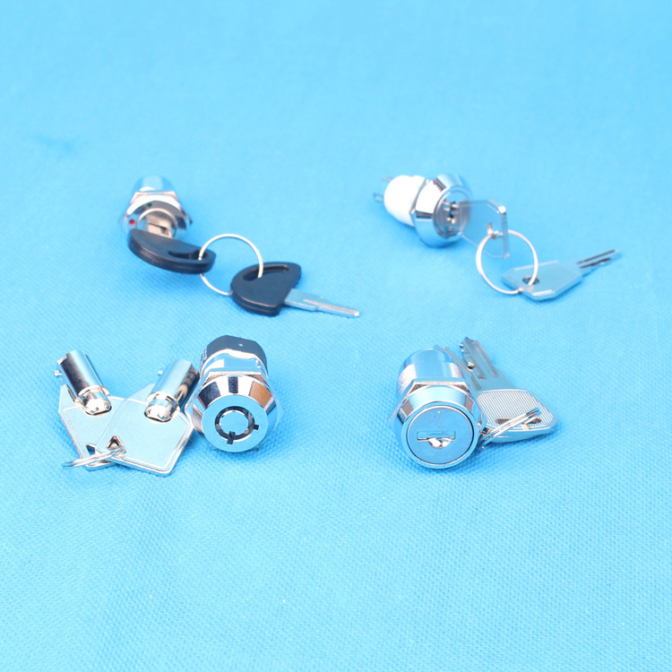 waterproof 19mm latching key door lock switch