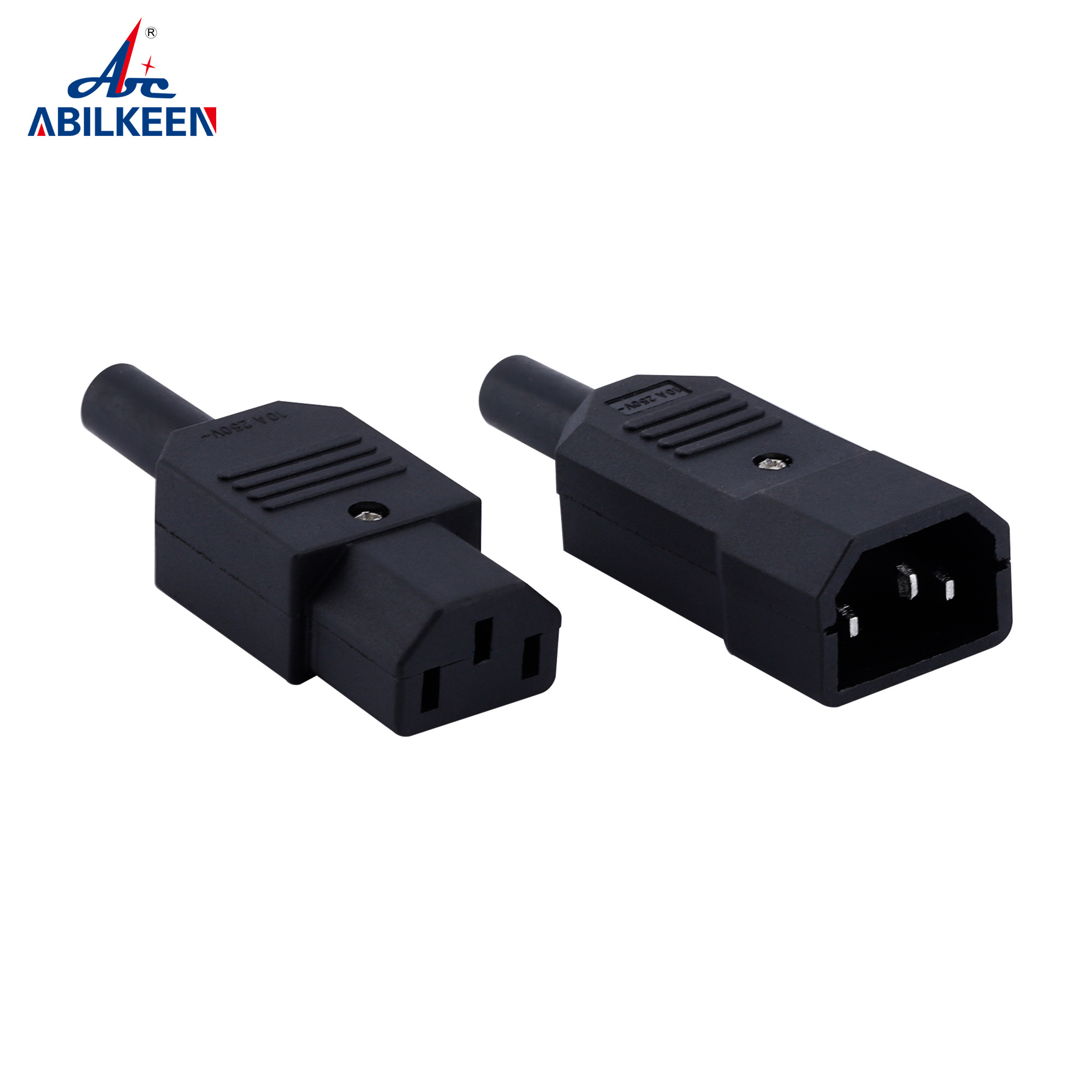 IEC rewireable plug Factory price C13 Male and Female Industrial Power plugs and socket