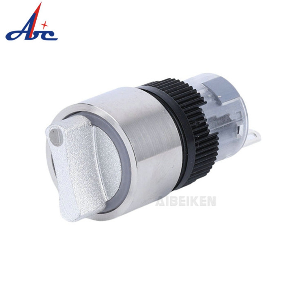 16mm 3 Position Maintained Waterproof Electrical Metal Elevator On Off Latching 6 Pin Selector Switch