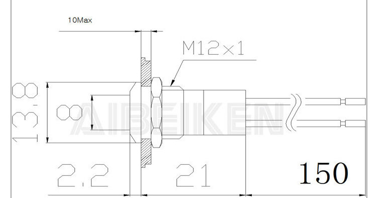 IN123 12mm metal pilot lamp IP65 signal lamp 12 volt led indicator M12 led neon light