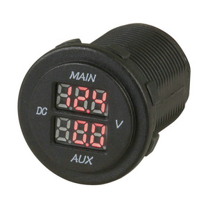 Good Quality Good Quality Digital 12v Marine Volt Meter DC Auto Car Dashboard Car Volt Meter Dual Screen LED Color Optional