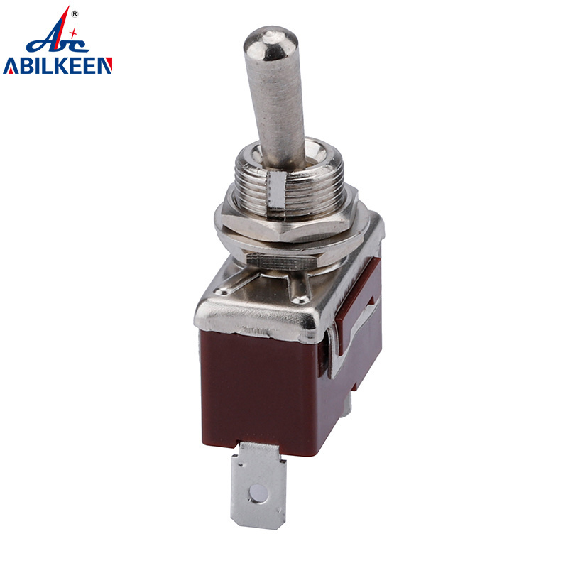 Classic Brown Toggle switch 15A 250VAC PC terminal Silver contact ON-OFF 2PIN Contact Switch Toggle Rocker ON-OFF