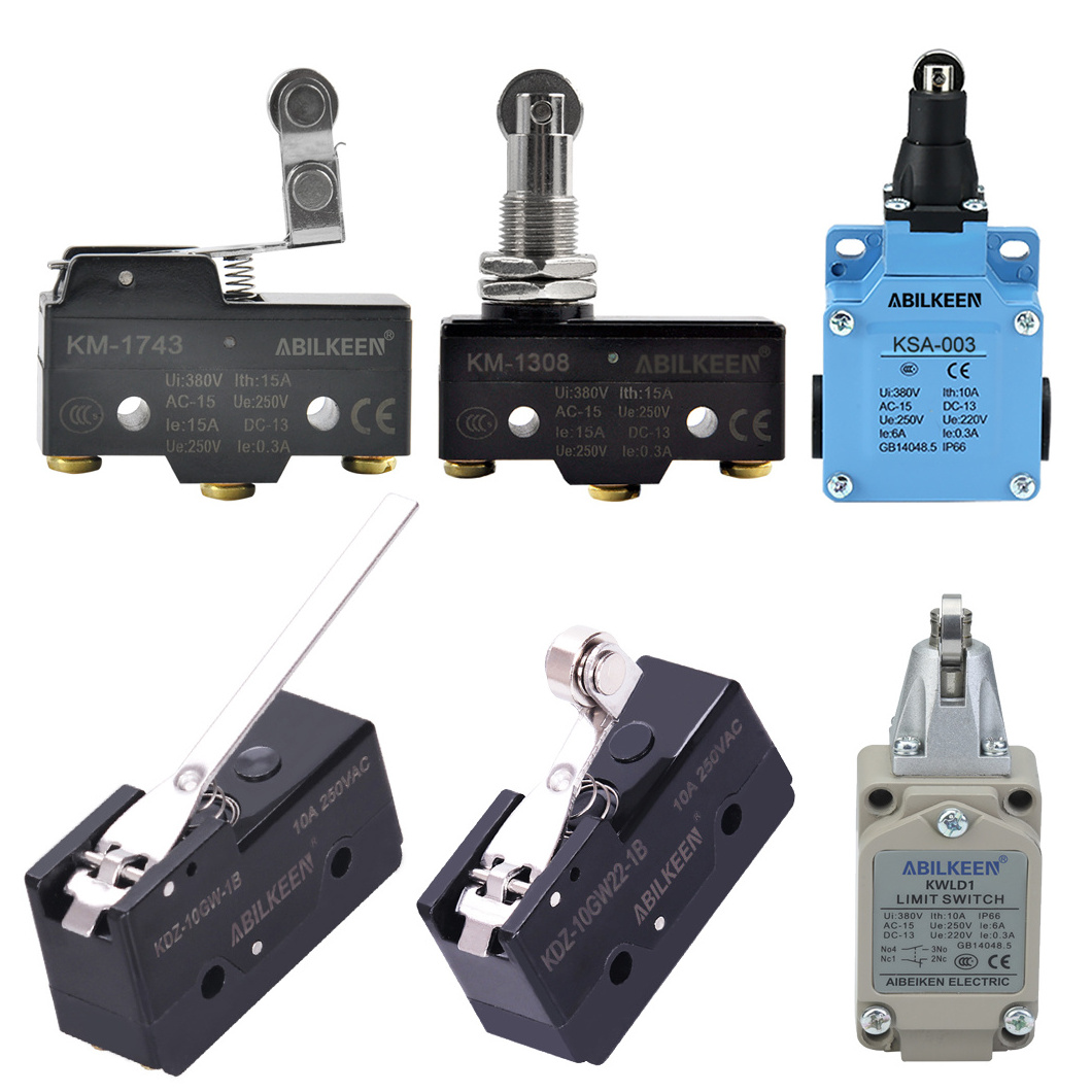 ABILKEEN Hot Sale IP65 High Precision 550 Degree Resistance Laser Limit Switch Telemecanique Laser Limit Switches for Crane