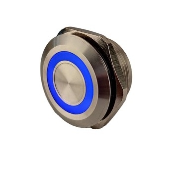 Ring LED Concave Head Piezo Touch Switch IP68 Electric Underwater Used IP68 Waterproof Stainless Steel Piezo Switch 12V