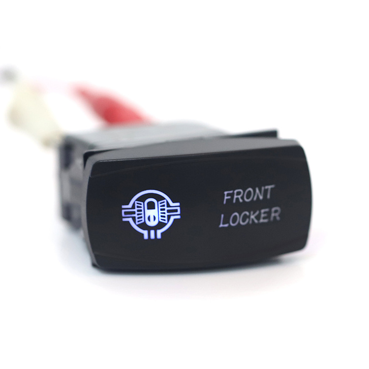 Front Locker light Car Boat 12v Electric ON-OFF LED Switch Marine Switch Panel with Lasered carling rocker switch waterproof