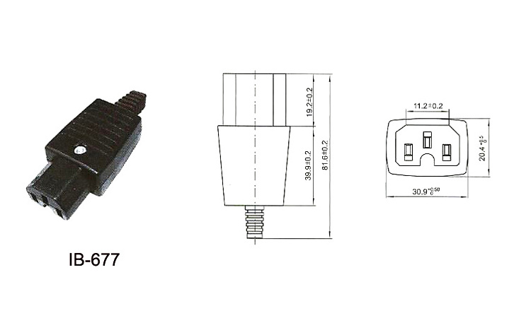 IEC rewireable plug Factory price C13 Male and Female Industrial Power plugs and socket