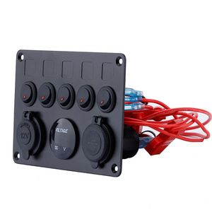 New Arrival Custom Design marine/boat round light led rocker switch panel