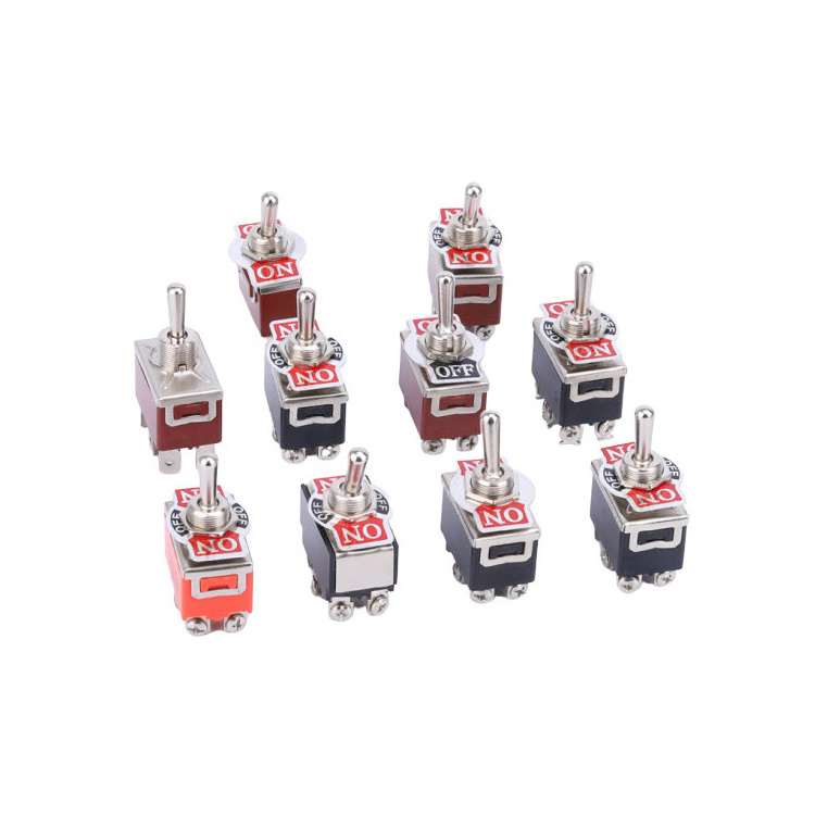 9 pin electronic toggle switch dpdt mini carling toggle switch