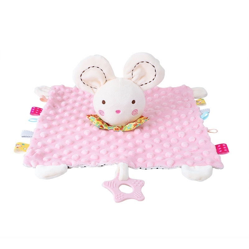 2021 Latest Design Stuffed Animal Cute Rabbit Doll Baby Soft Plush Toys Adorable Baby Blankie