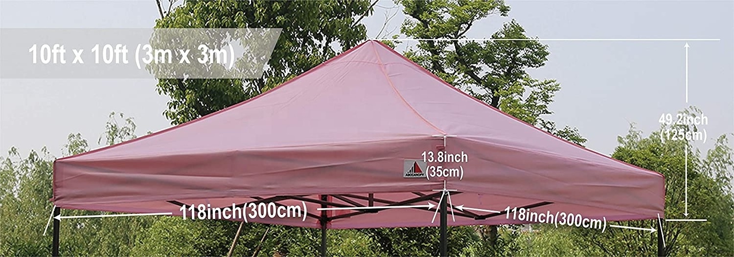 ABCCANOPY Waterproof Garden Winds Replacement Canopy 10x10 White