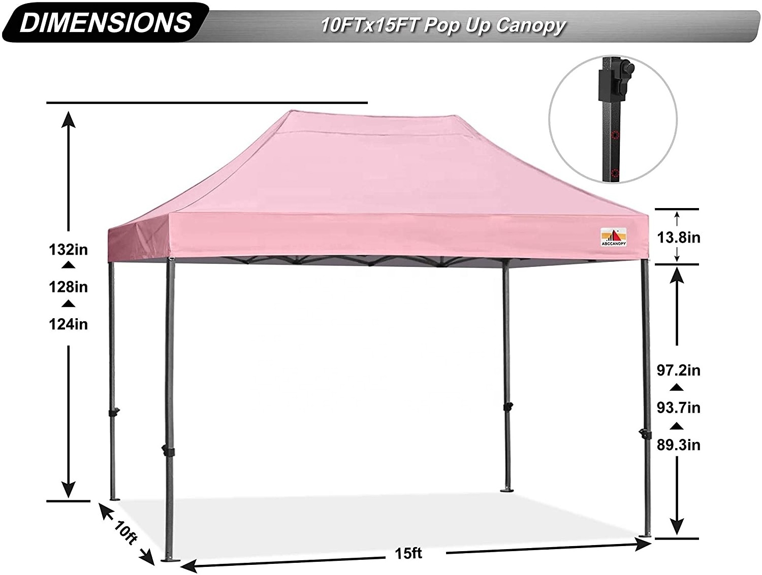 ABCCANOPY High Quality Exhibition Pop Up Folding 10x10 Canopy Tents For Events Wedding Party Flat Top Folding Canopy Tent