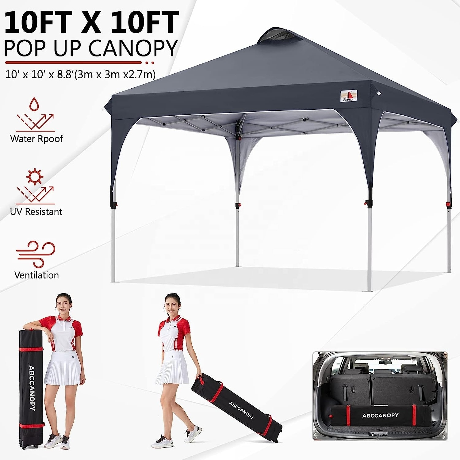 Wholesale 10x10 Pop Up Gazebo Tent Trade Show Tent Camping Tent For Outdoor Patio Easy up Instant Outdoor Canopy With Vented Top