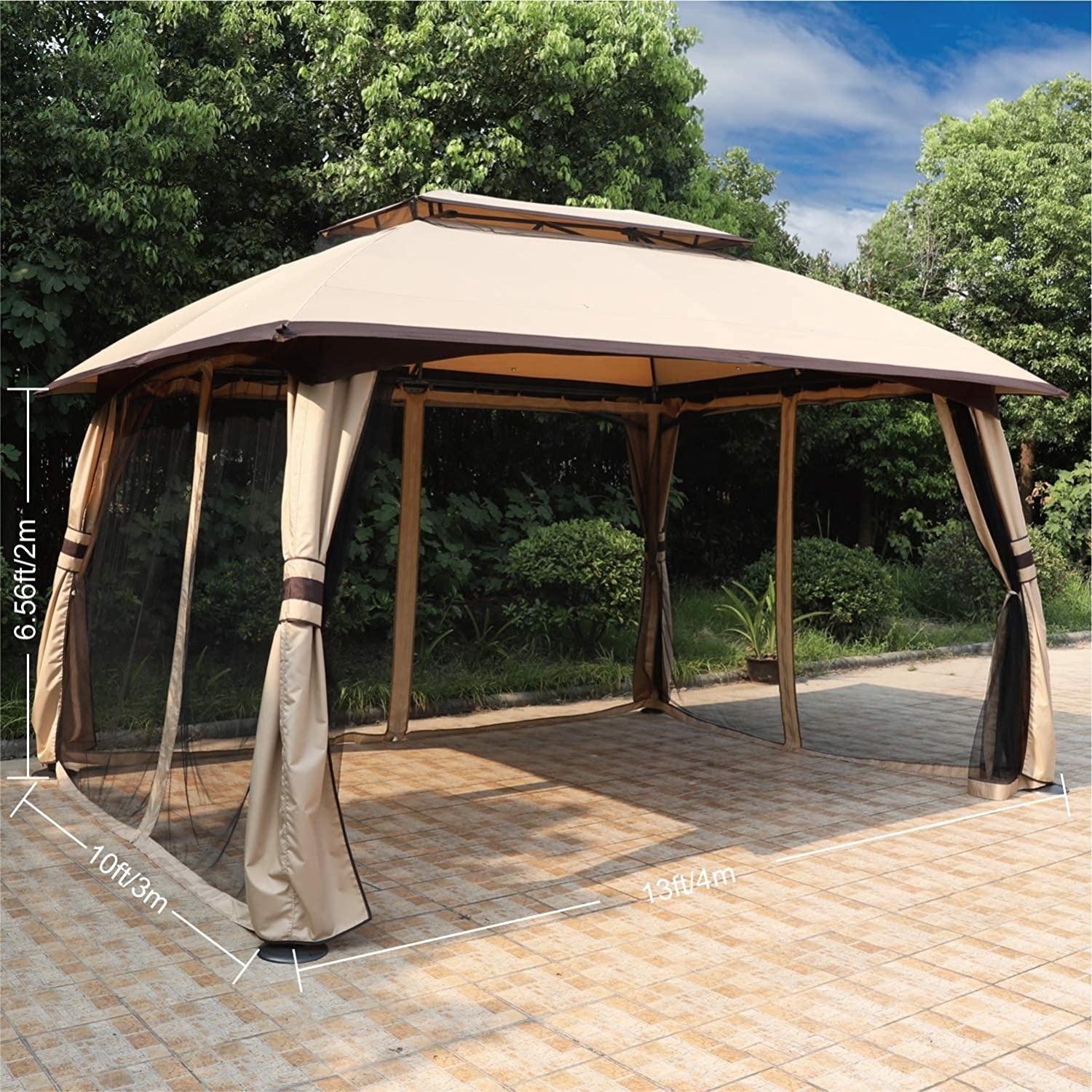 ABCCANOPY  10x10 Feet  Patio  Outdoor Gazebo Pop-Up Gazebo Tent  garden pavilion gazebo tent