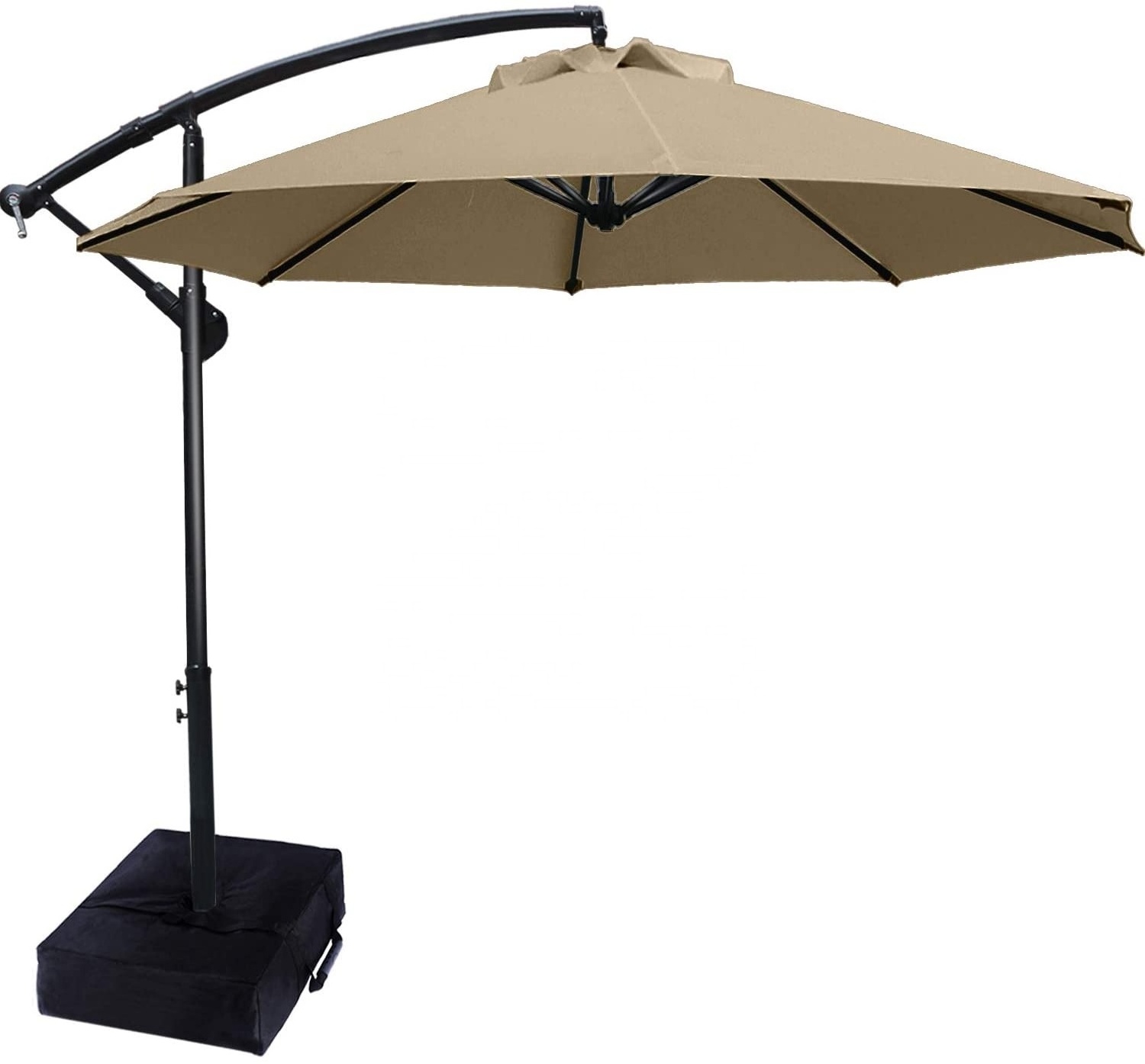 ABCCANOPY  10 FT Outdoor Patio  Cantilever Umbrella Offset Hanging Umbrellas r Market Umbrella with Crank & Cross base