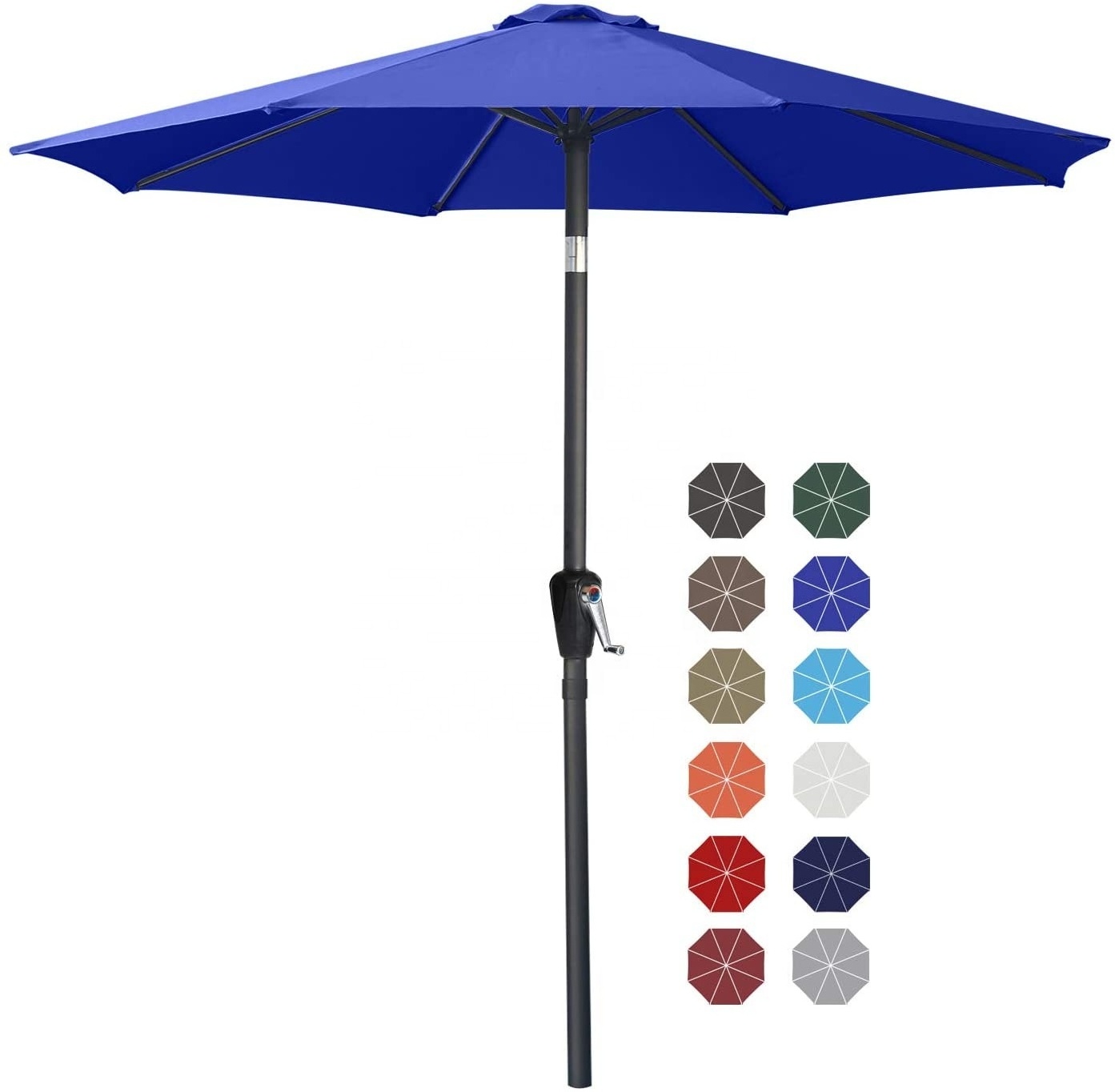 Umbrellas Garden 10 Feet Outdoor Patio Umbrella With Push Button Parasols