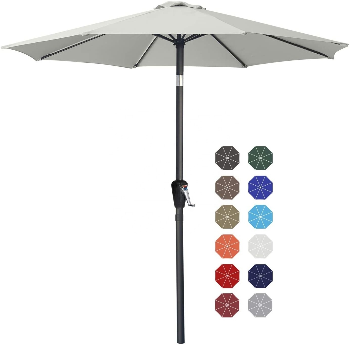 Umbrellas Garden 10 Feet Outdoor Patio Umbrella With Push Button Parasols