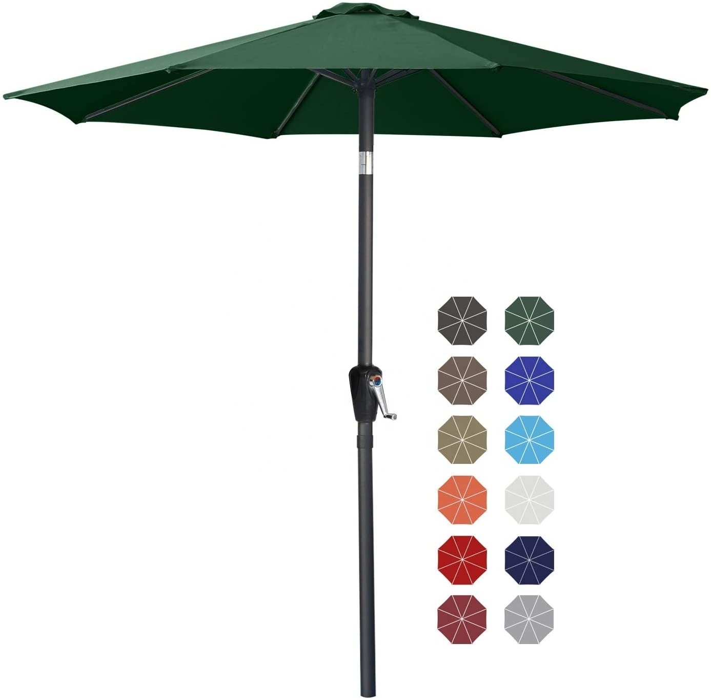 Umbrellas Garden 10 Feet Outdoor Patio Umbrella With Push Button Parasols