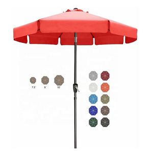 ABCCANOPY 10FT Outdoor Table Market Umbrella Patio Umbrella Outdoor Parasol  with Tilt and Crank for Pool 12+Colors