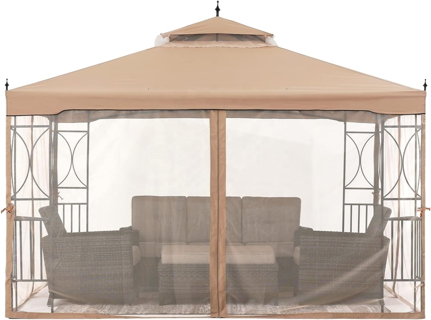 ABCCANOPY Tonnelle de Jardin Patio Gazebo 10X12  Gazebo Corner Frame Screen Wall Tuinpaviljoenen  Gartenpavillon Terrace Gazebo