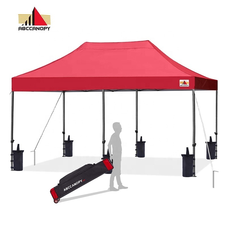 ABCCANOPY M2 Classification Flame Retardant Folding Gazebo Powder Coated Steel Pop Up Zelt Windowproof Heavy Duty Pop Up Tent