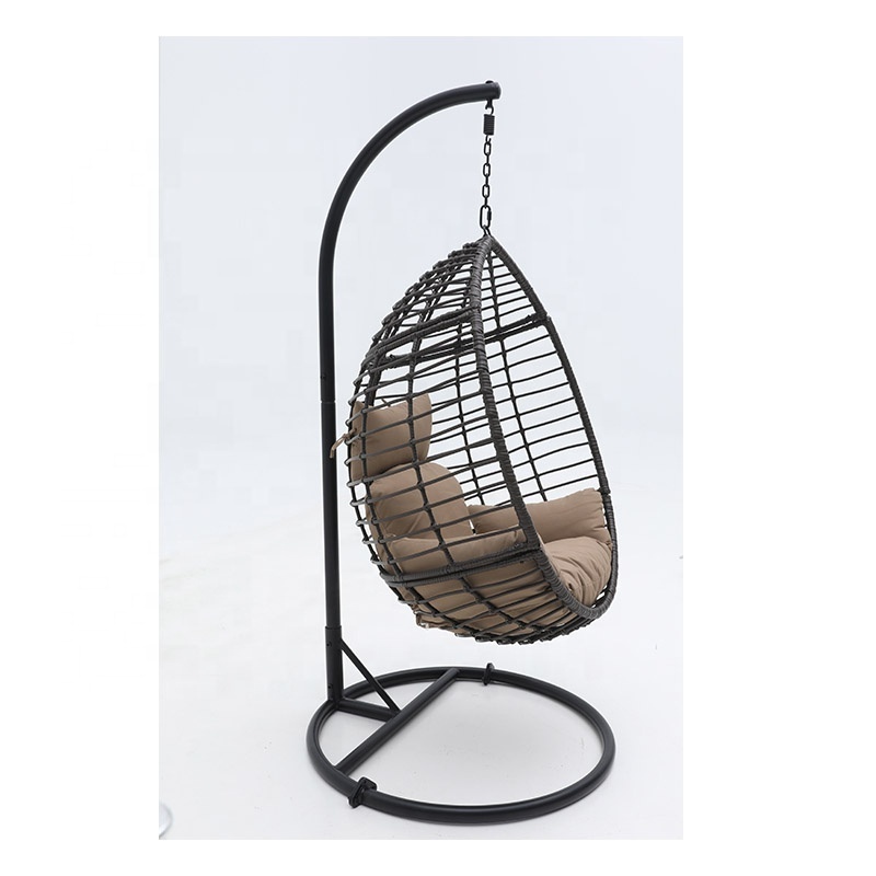 Outdoor Garden Furniture Rattan Patio Swings Hanging Egg Chair Wicker Rattan Swing