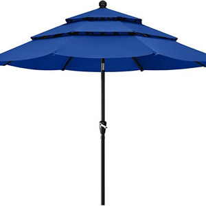 11ft  Outdoor Patio Umbrella Outdoor Table Umbrella with Push Button Tilt and Crank, Market Umbrella