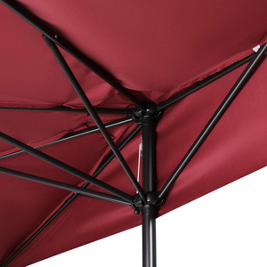 Balcony Half Umbrella with Crank, Semi Round Circular Umbrella