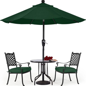 Simple Deluxe Patio Umbrella Outdoor, UV Protection Sunshade with Push Button Tilt/Crank and 8 Sturdy Ribs, for Table Garden Law